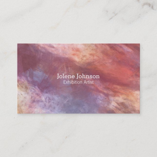 Abstract Colour Business Card (Front)