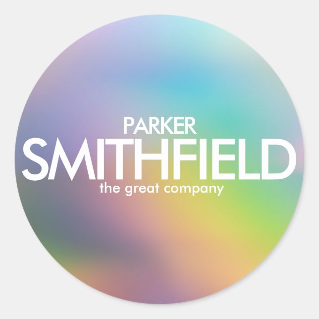 Abstract Colour Classic Round Sticker (Front)