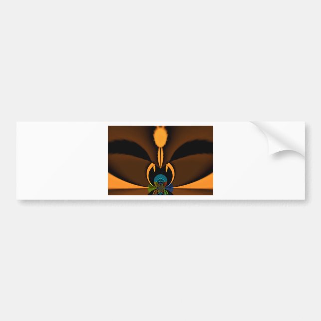 Abstract Colour Contrast Art Print Bumper Sticker (Front)