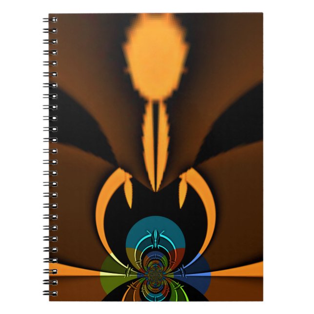 Abstract Colour Contrast Art Print Notebook (Front)