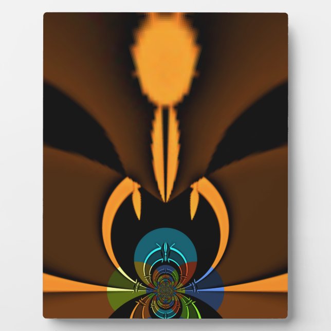 Abstract Colour Contrast Art Print Plaque (Front)