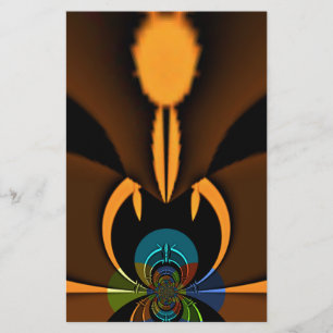 Abstract Colour Contrast Art Print Stationery