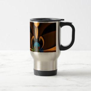 Abstract Colour Contrast Art Print Travel Mug