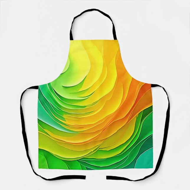 Abstract Colour Energy Flow Design Apron (Front)