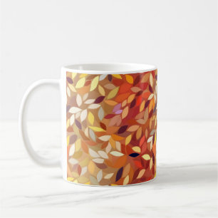 Abstract Colour Fall Leaf Coffee Mug