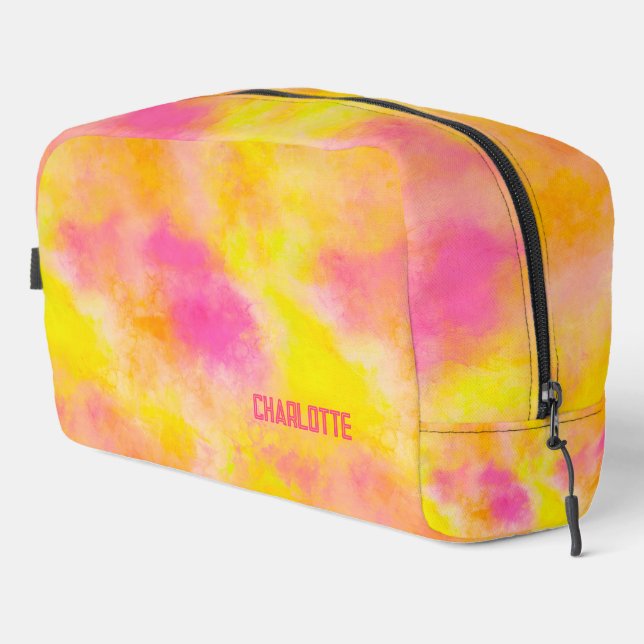 Abstract Colour Gradient Luminous Joy Personalized Dopp Kit (Right Corner)