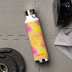 Abstract Colour Gradient Luminous Joy Personalized Water Bottle