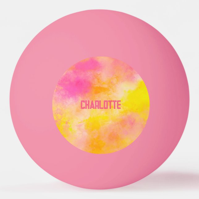 Abstract Colour Gradient Luminous Joy Ping Pong Ball (Front)