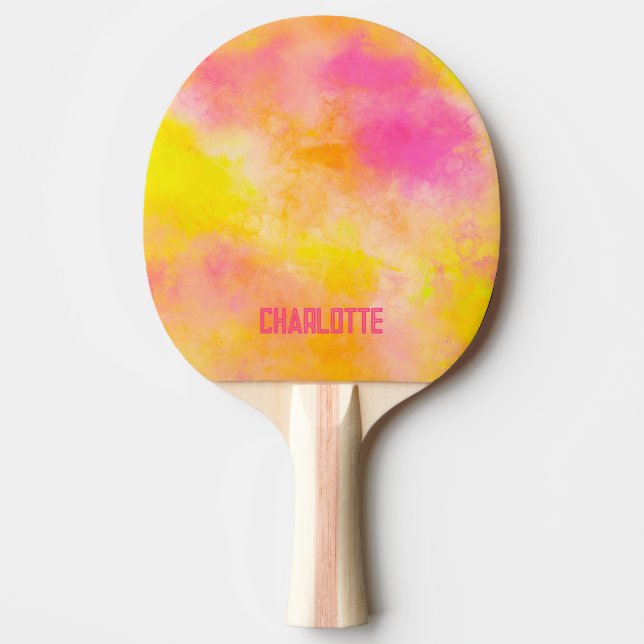 Abstract Colour Gradient Luminous Joy Ping Pong Paddle (Front)