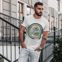 Abstract Colour Letter E T-Shirt