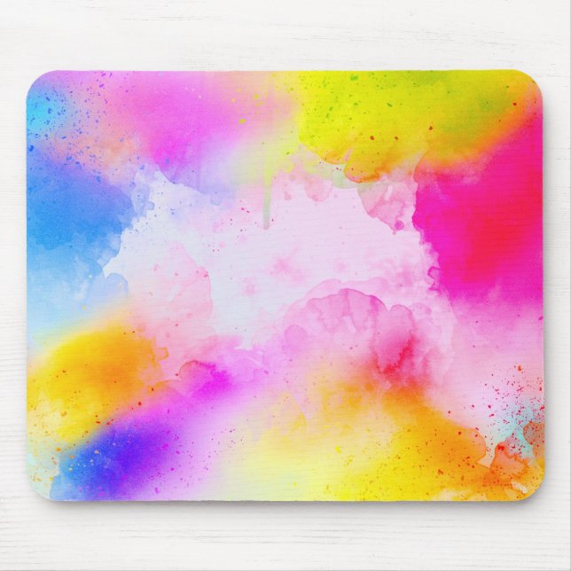 Abstract Colour Mouse Pad (Front)