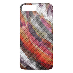 Abstract Colour Paint Brush Rustic Burlap #5 Case-Mate iPhone Case