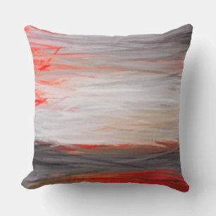 Abstract Colour Paint Brush Stroke #10 Throw Pillow