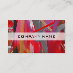 Abstract Colour Paint Brush Stroke #11 Business Card