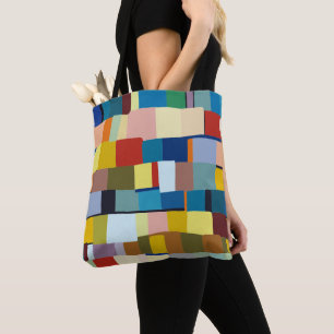 Abstract Colour Patchwork 271020 Tote Bag