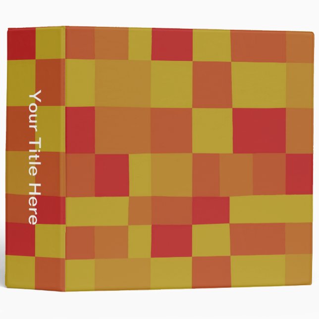 Abstract Colour Patchwork Pattern 280913 Binder (Front/Spine)