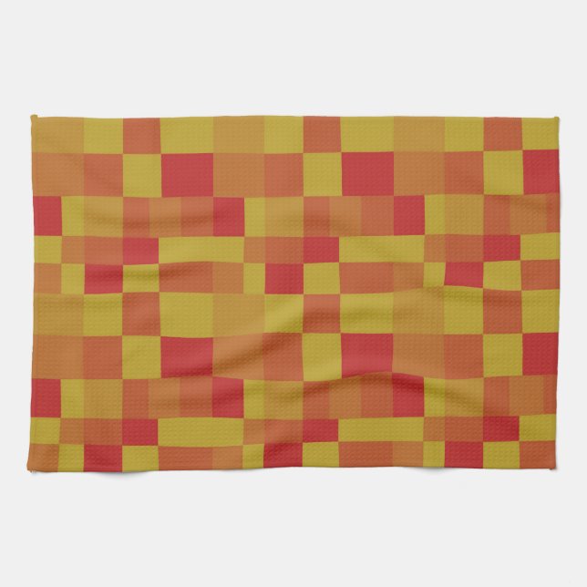 Abstract Colour Patchwork Pattern 280913 Kitchen Towel (Horizontal)