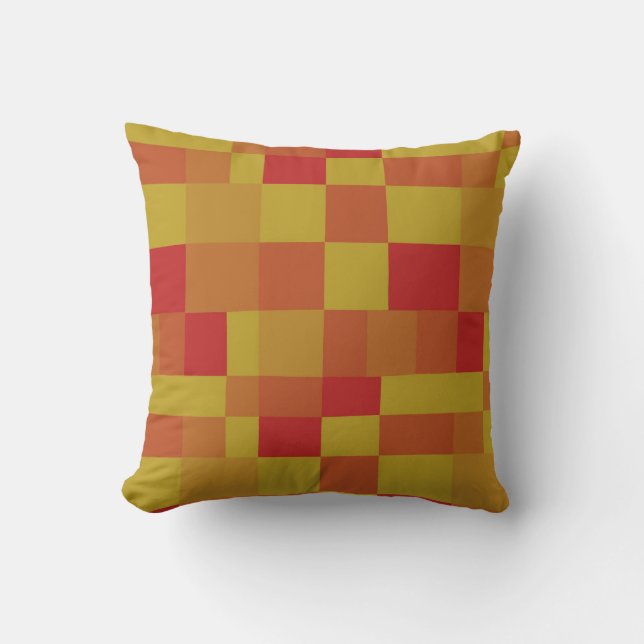 Abstract Colour Patchwork Pattern 280913 Throw Pillow (Front)
