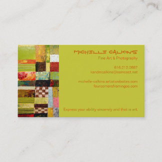 Abstract Colour Pattern Business Card