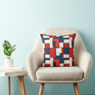 Abstract Colour Pattern Mosaic Throw Pillow