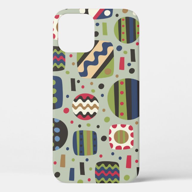 abstract colour pattern textiles, interior designl Case-Mate iPhone case (Back)