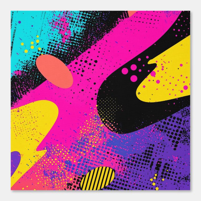 Abstract Colour Splash in Retro Comic Style (3) Wallpaper (Front)