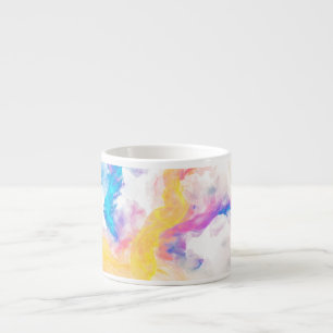 Abstract Colour Splashes Espresso Mug