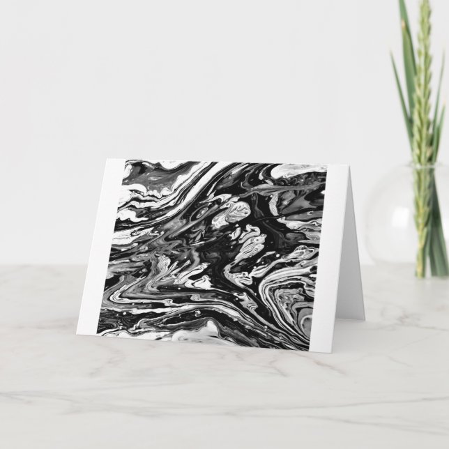 Abstract Colour Study 21 / Noir, Card (Front)