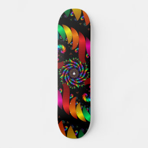 Abstract Colour Swirl Skateboard