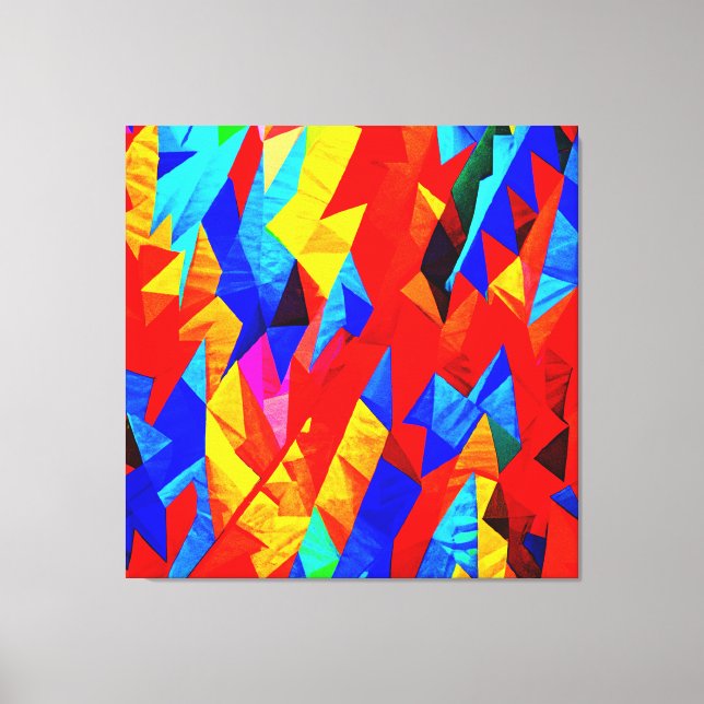 Abstract Colour Symphony Canvas Print (Front)