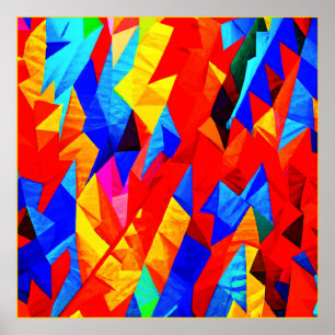Abstract Colour Symphony Poster