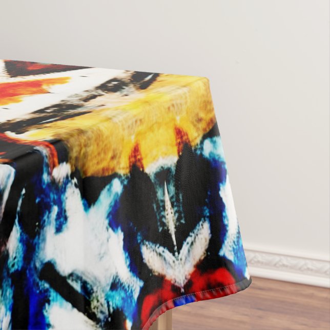 Abstract Colour Texture Tablecloth (In Situ)
