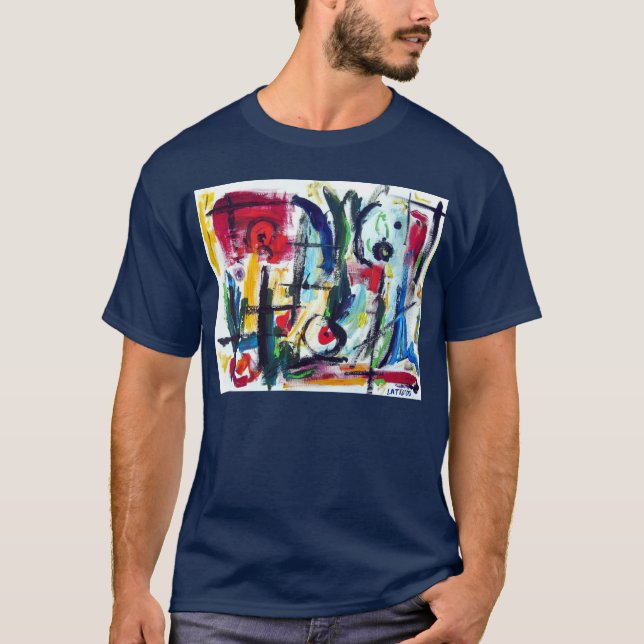 Abstract Colour Whimsy T-Shirt (Front)
