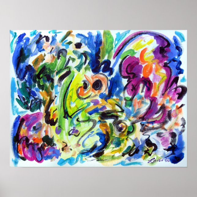 Abstract Colour Whirl  Poster (Front)