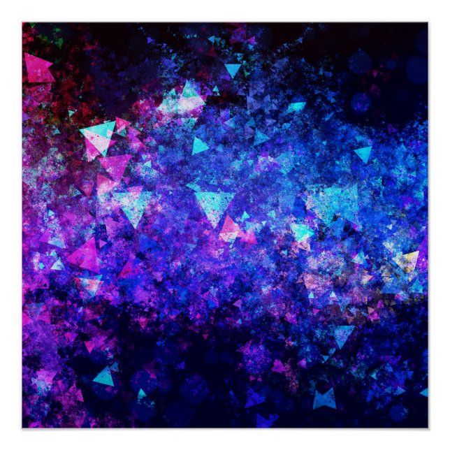 Abstract Coloured Background with Modern Stylish Poster (Front)