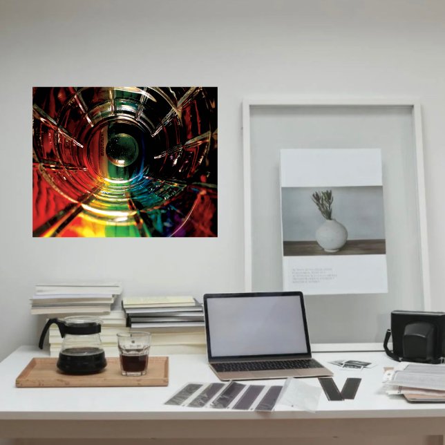 Abstract Coloured Pencil Rainbow Poster (Creator Uploaded)