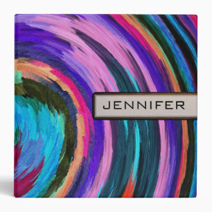 Abstract Coloured Swirl Art Background #28 Binder