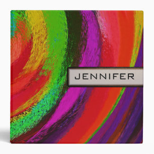 Abstract Coloured Swirl Art Background #2 Binder