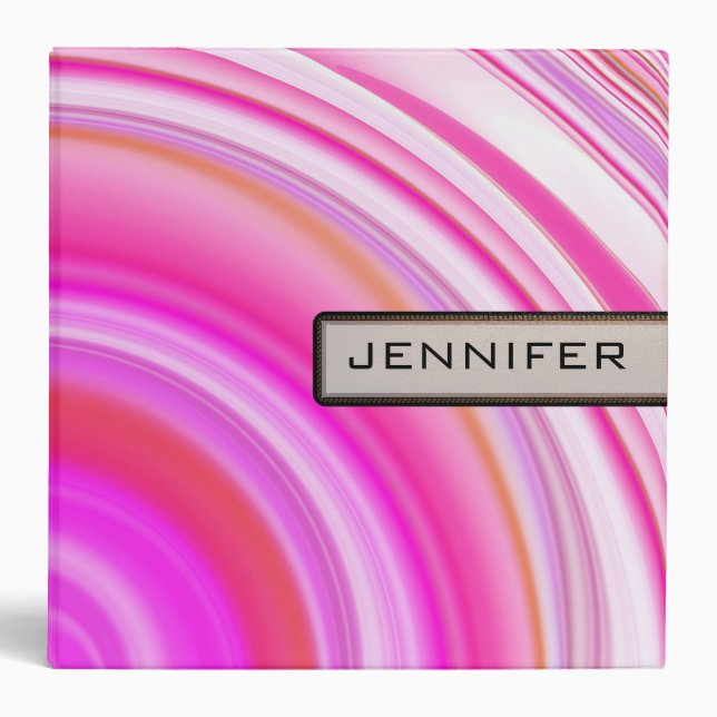 Abstract Coloured Swirl Art Background #69 Binder (Front)