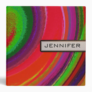 Abstract Coloured Swirl Art Background #7 Binder