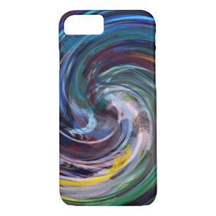 Abstract Coloured Twist Art Background #36 iPhone 8/7 Case