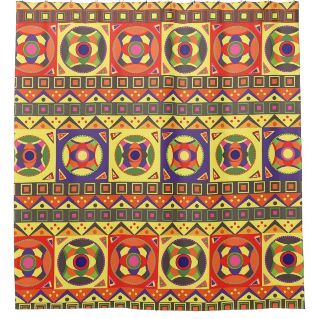 Abstract Colourful African Seamless Pattern with G (Front)
