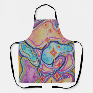 abstract colourful  apron