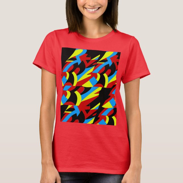 Abstract Colourful Art  T-Shirt (Front)
