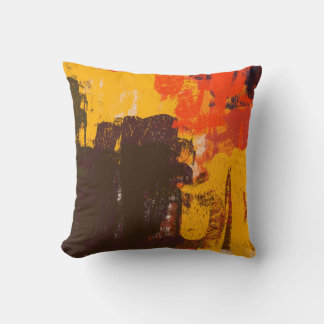 Abstract colourful artistic sketch artwork throw pillow