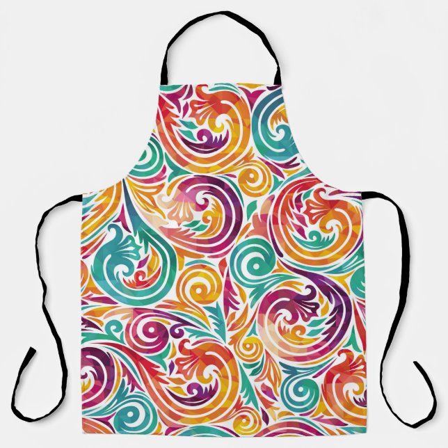 Abstract colourful background. illustrationcarniva apron (Front)