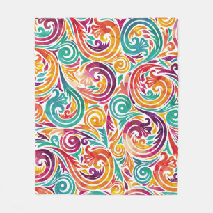 Abstract colourful background. illustrationcarniva fleece blanket