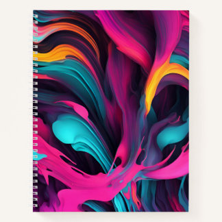 abstract colourful background notebook