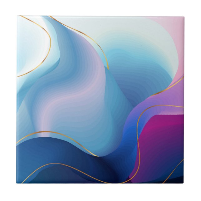 Abstract Colourful Background Poster Tile (Front)
