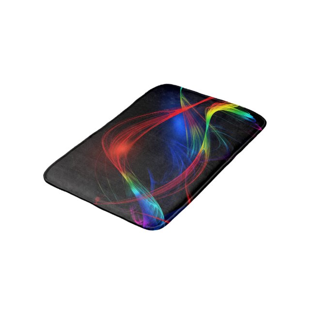 Abstract Colourful Bath Mat (Angled)